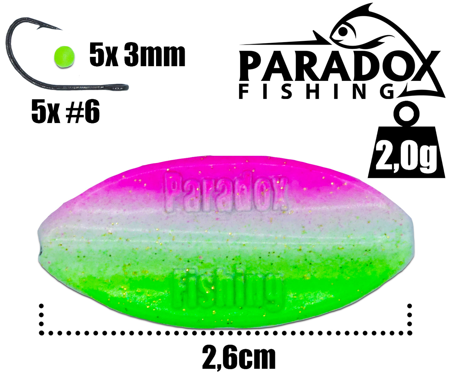 Wing Forellen Inline Spoon Set 2,0g/3,5g 5 Stück