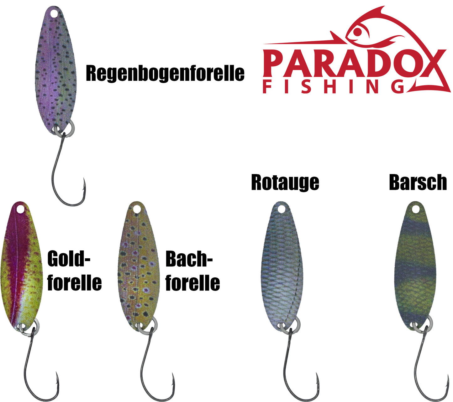 Natur Forellen Spoon Set 2,0g 5 Stück