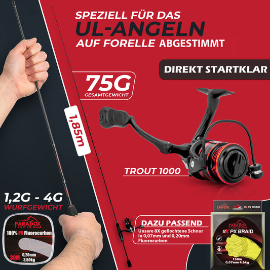 Trout Series X UL-Rute 1,85m 1,2-4g Forellenrute