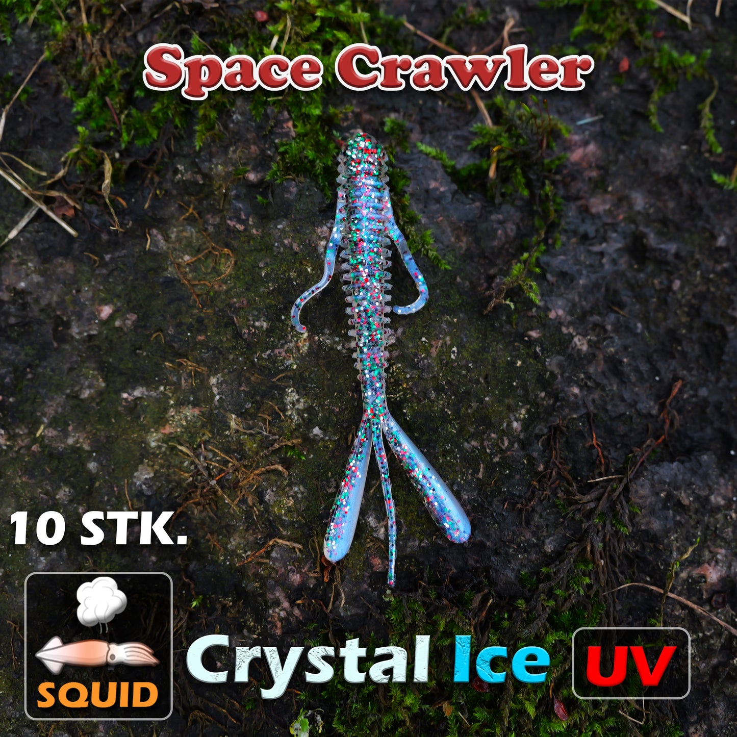 Space Crawler 7cm - 10 Stück Creature Bait für Barsch