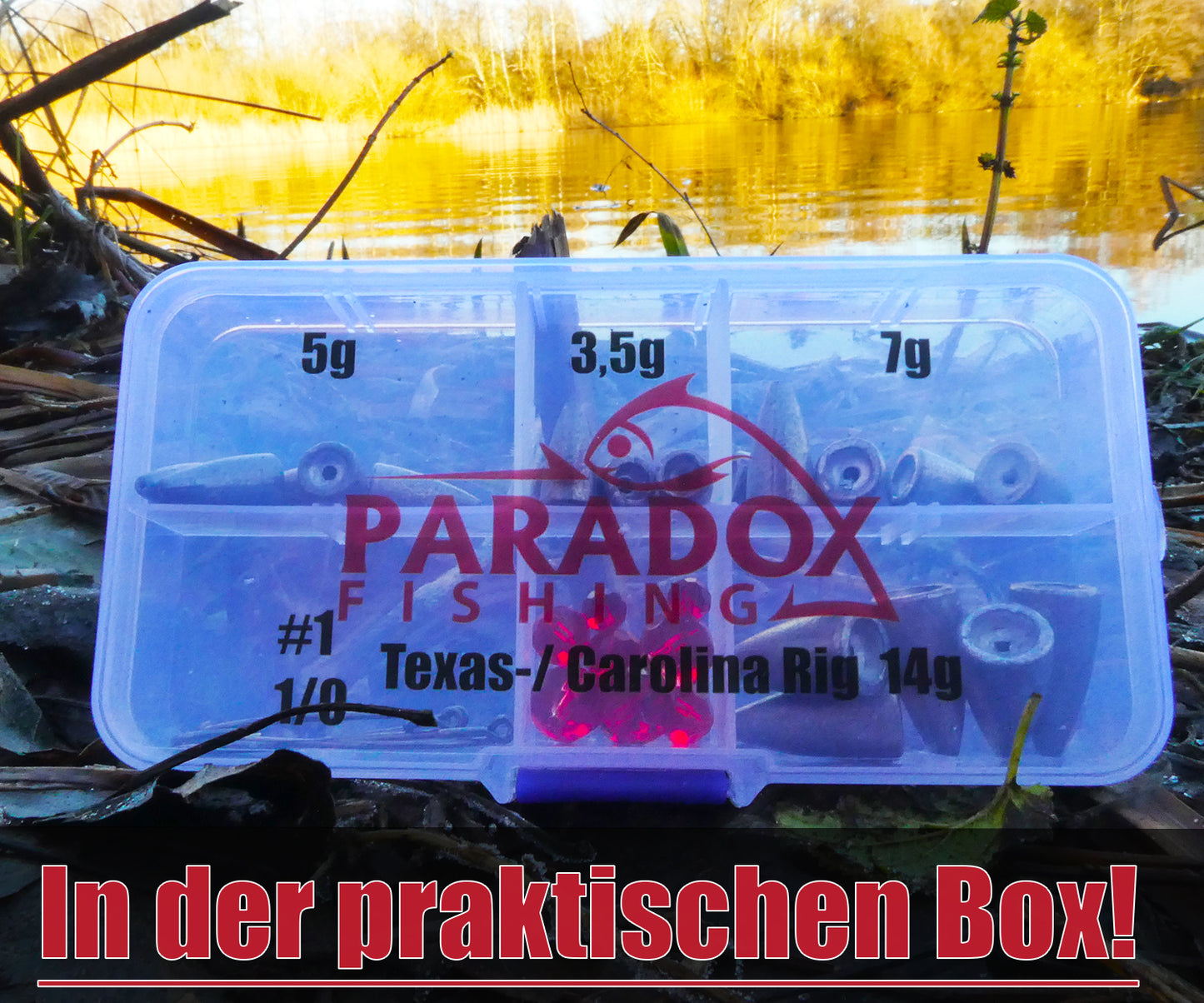 Bulletweight Set für Texas Rig und Carolina Rig