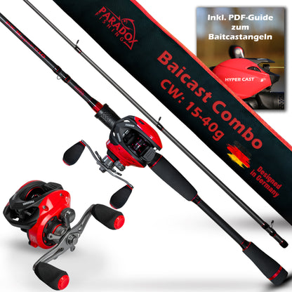 PX Hyper Baitcastcombo  Baicast-Rute 210 10-20g/15-40g/20-60g  mit Hyper Cast Baitcastrolle