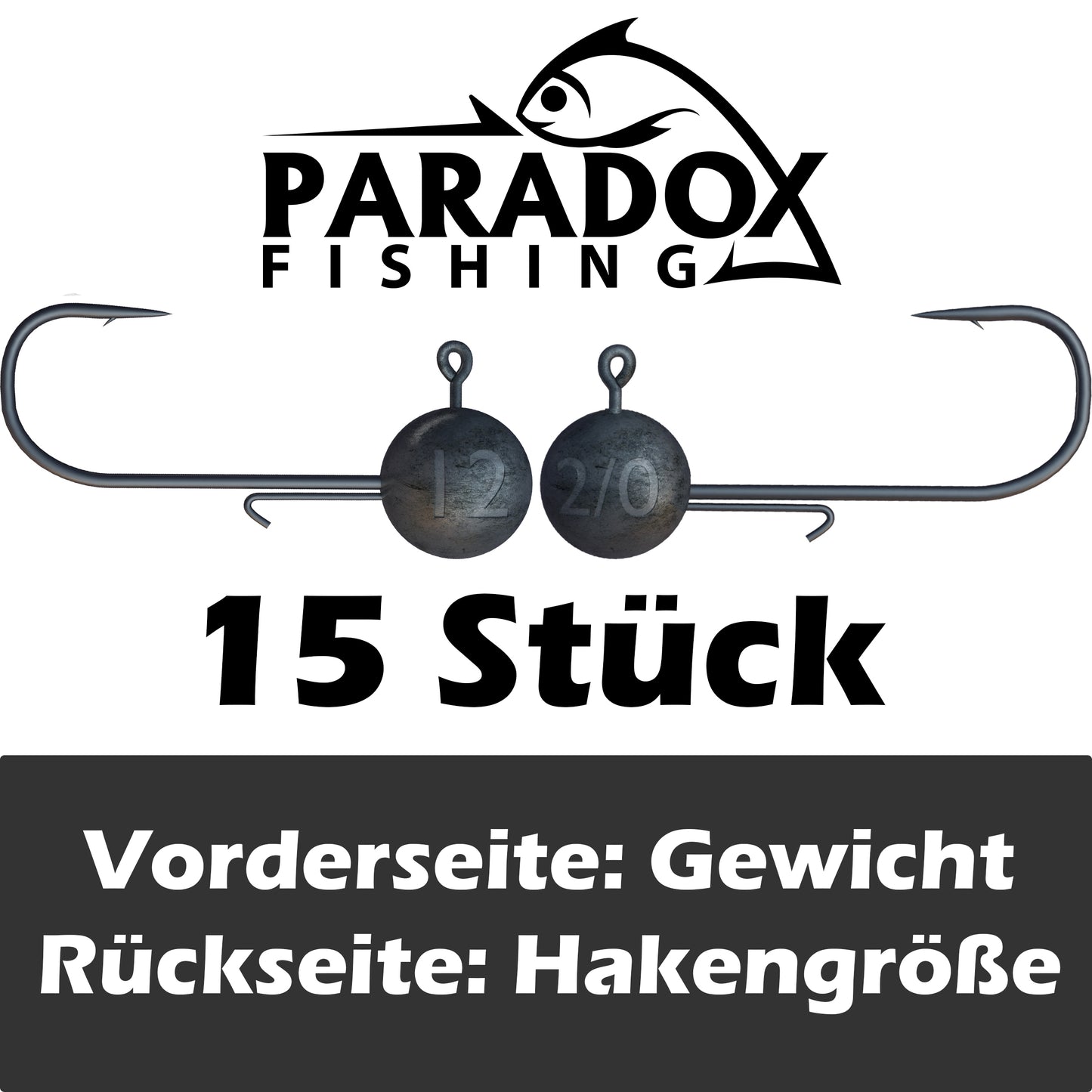 Jigköpfe 2/0 5g-15g mit Baitholder