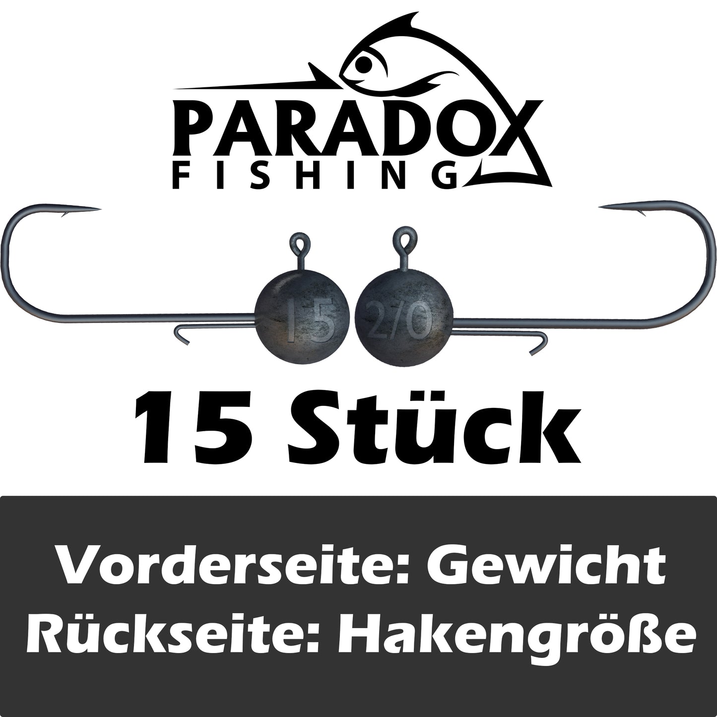 Jigköpfe 2/0 5g-15g mit Baitholder