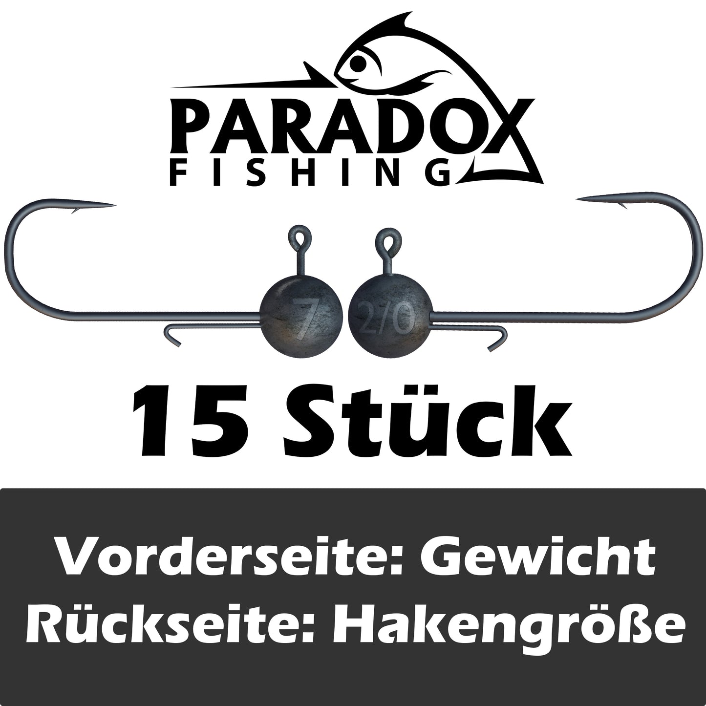 Jigköpfe 2/0 5g-15g mit Baitholder