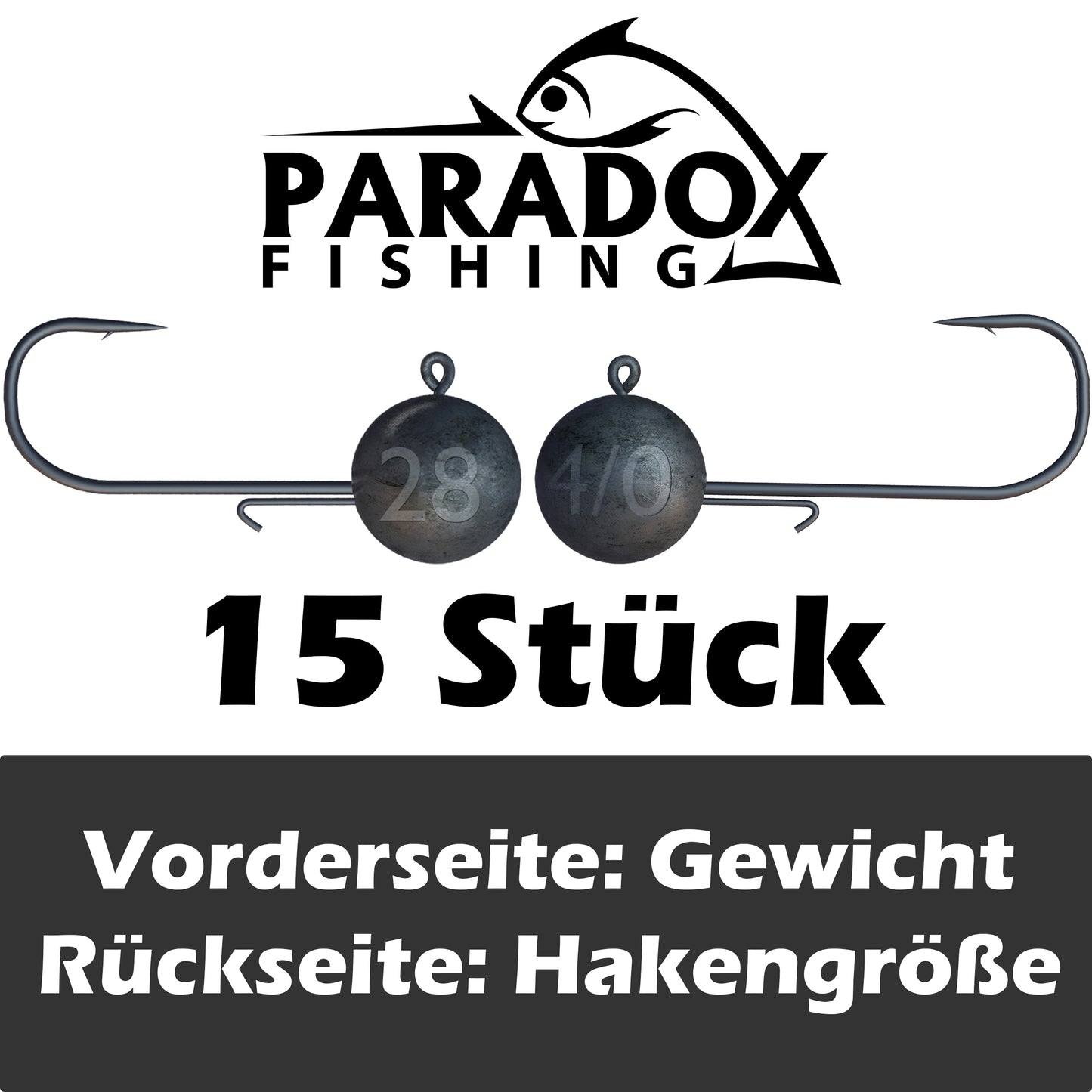 Jigköpfe 4/0 5g-28g mit Baitholder