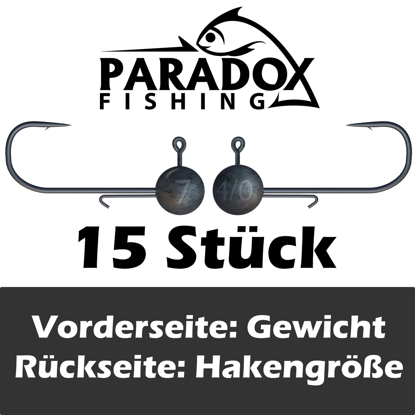 Jigköpfe 4/0 5g-28g mit Baitholder