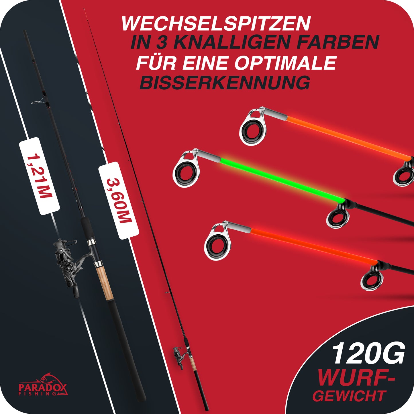 Combo Feeder Feederrute 330/360 90g/120g