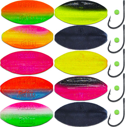 Wing Forellen Inline Spoon Set 2,0g/3,5g 5 Stück