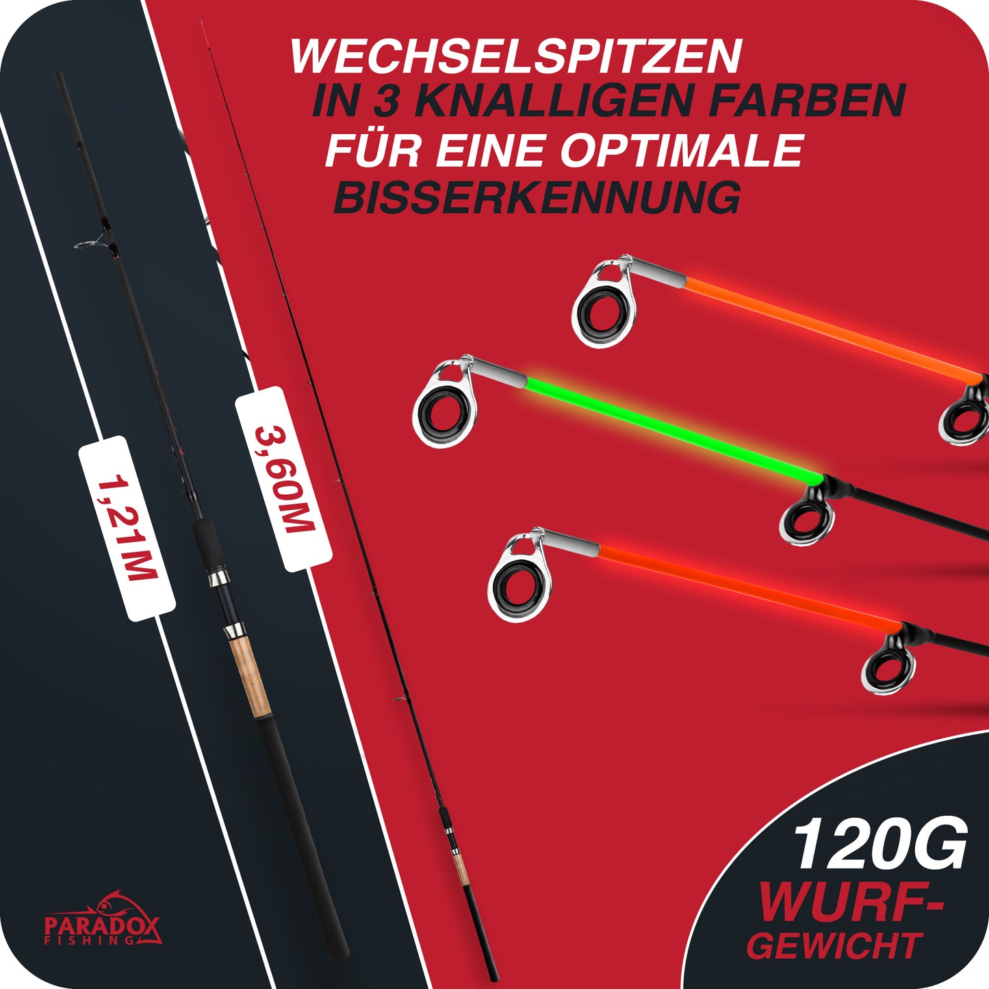 Combo Feeder Feederrute 330/360 90g/120g