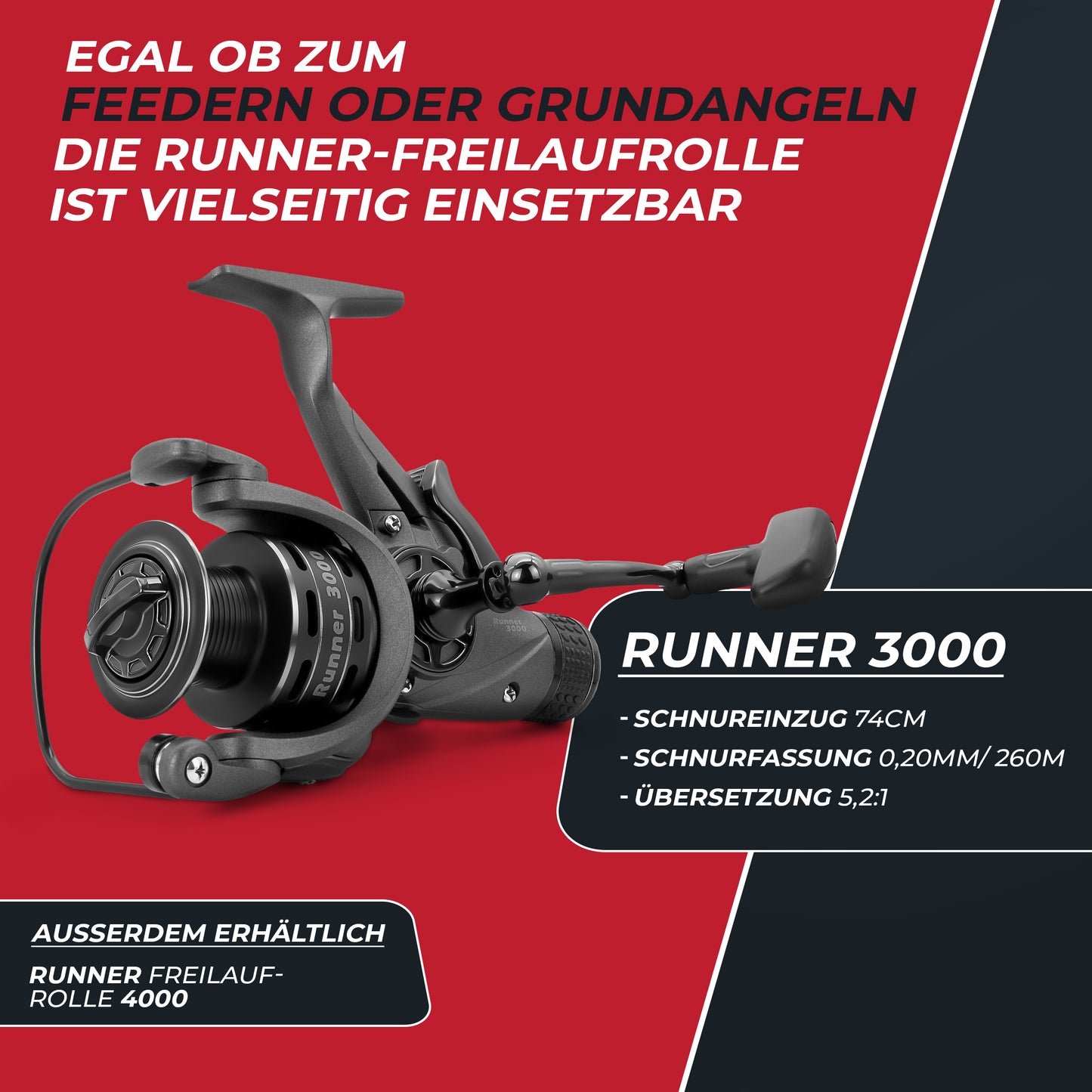 Runner Freilauf-Rolle 3000/4000