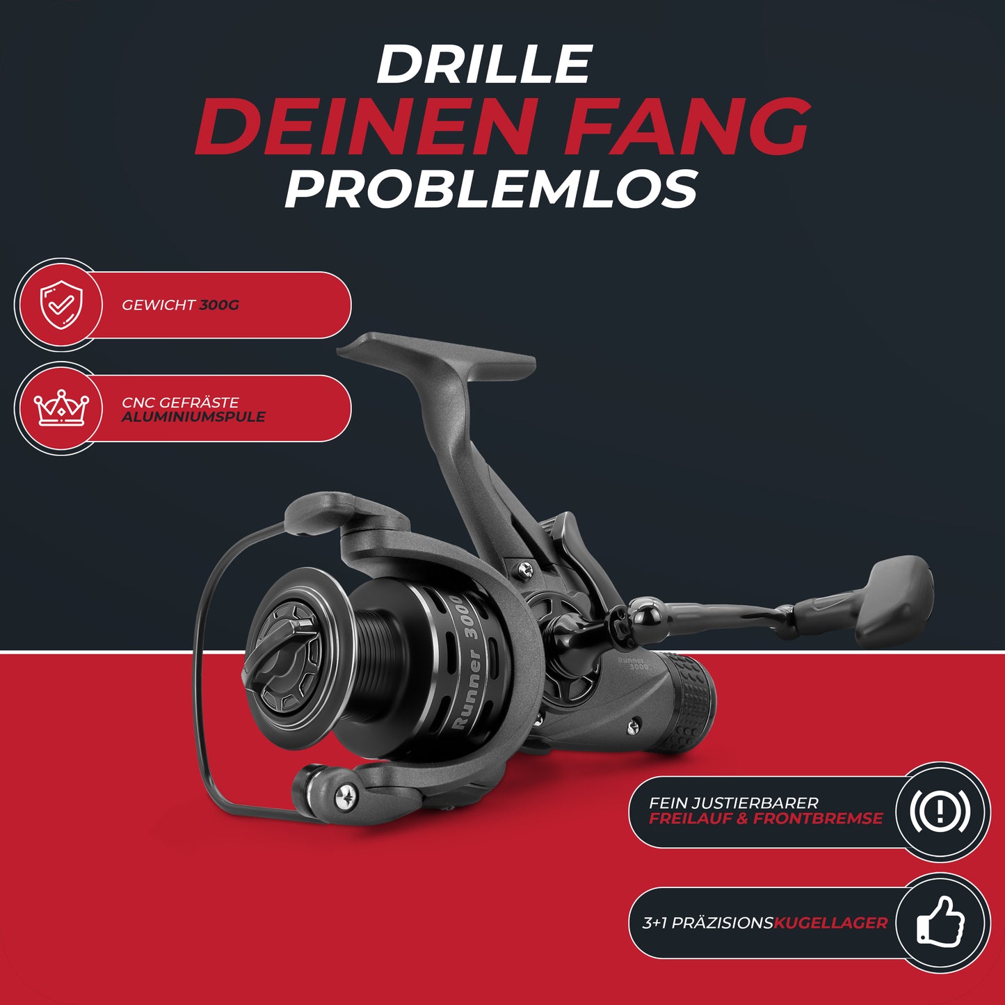 Runner Freilauf-Rolle 3000/4000