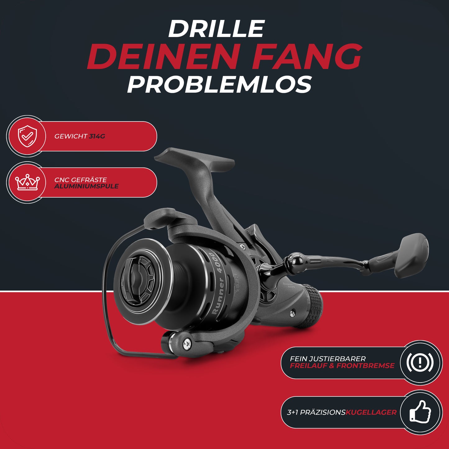 Runner Freilauf-Rolle 3000/4000