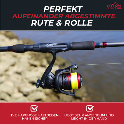 Firetiger Spinnrute 210/240/270 5-20g/15-35g/20-60g mit Infinity Spinnrolle