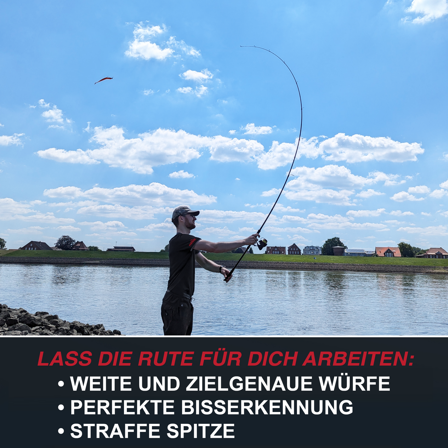 Firetiger Spinnrute 210/240/270 5-20g/15-35g/20-60g mit Infinity Spinnrolle