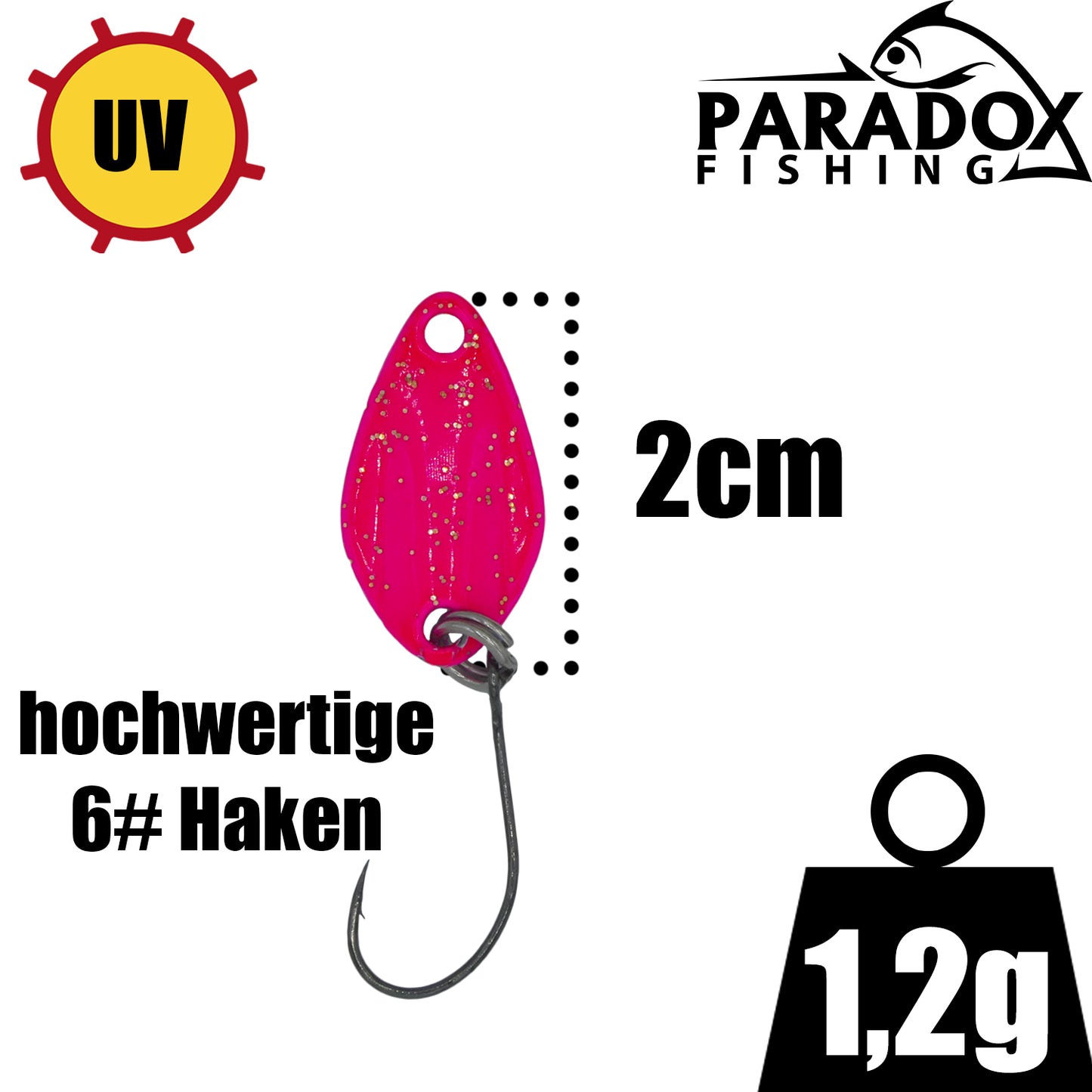 Forellen Spoon 1,2g Set 5 Stück