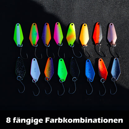 Neon Forellen Spoon Set 2,5g 8 Stück