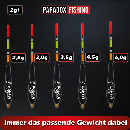 Posen-Set 5 Stück (2,5g-6g) 2g vorgebleit