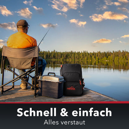 Angelrucksack mit 4 Boxen