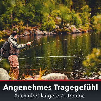 Angelrucksack mit 4 Boxen