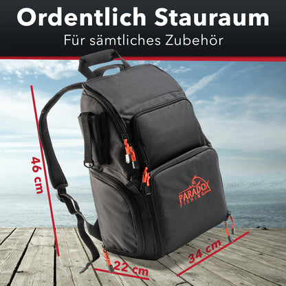 Angelrucksack mit 4 Boxen