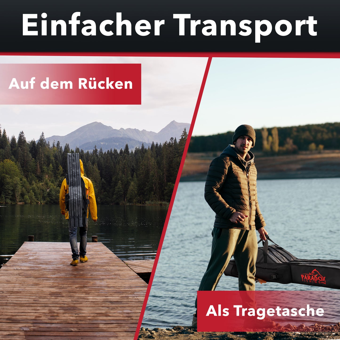 Rutentasche 2/3/4 Kammern 120cm-190cm