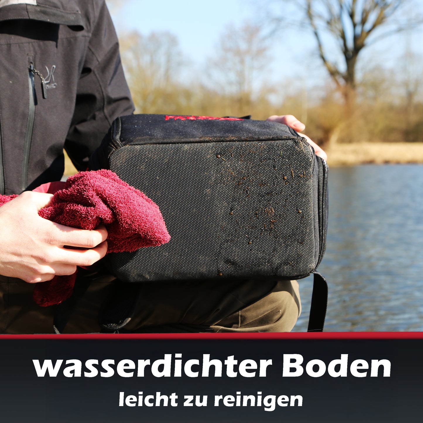 Angelrucksack mit 4 Boxen