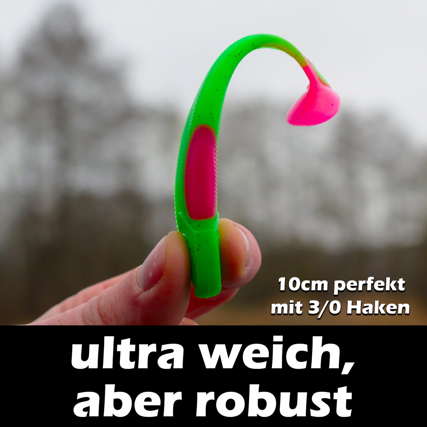 PX Zander Shad Gummifisch 10cm - verschiedene Farben