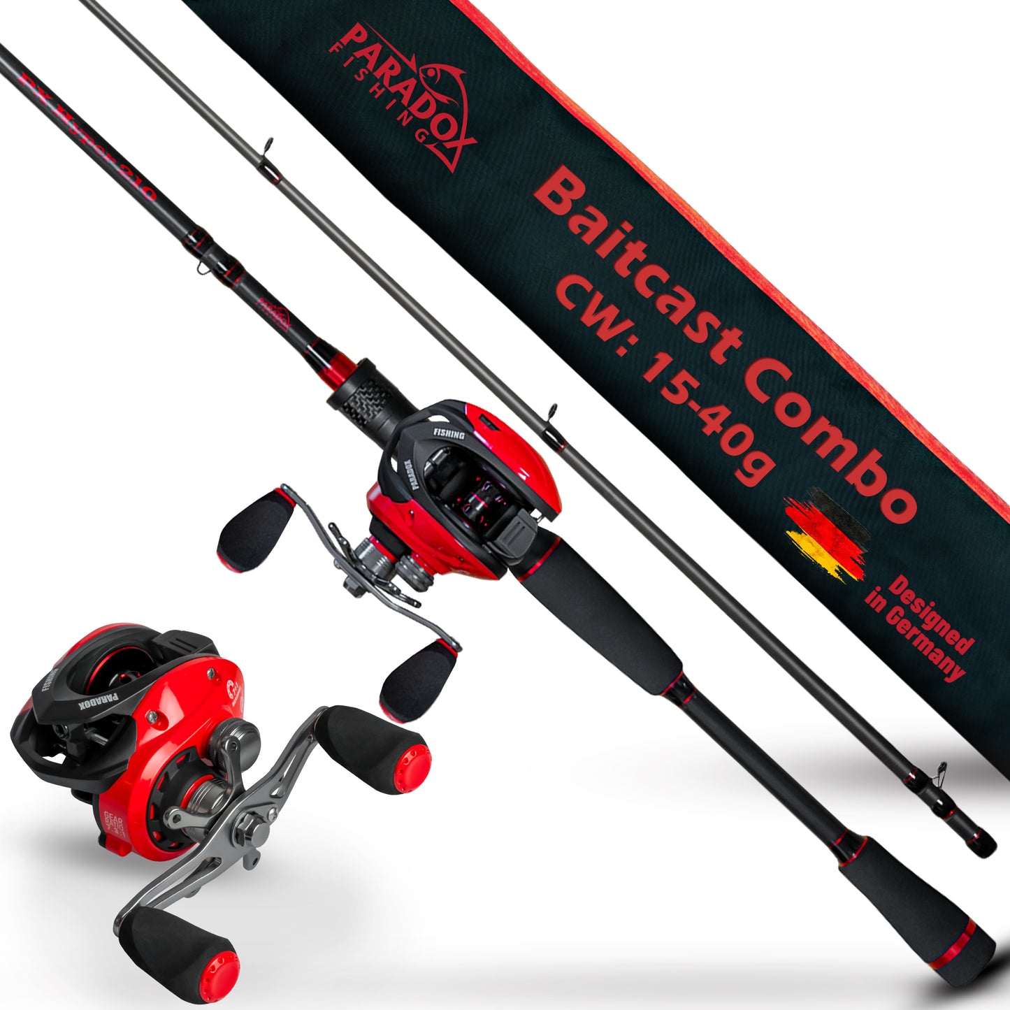 PX Hyper Baitcast Combo – Rute & Rolle im Set 210 10-60g Wg.