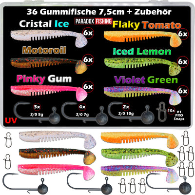 Starter Box 36 Gummifische + Zubehör