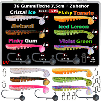 Perch Punk Barsch Gummifische 7,5cm - verschiedene Farben