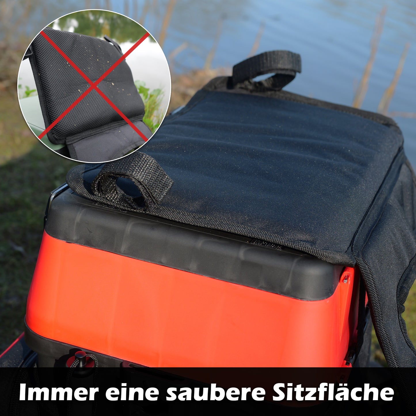 3-in-1 Multifunktions-Sitzkiepe | Angelrucksack
