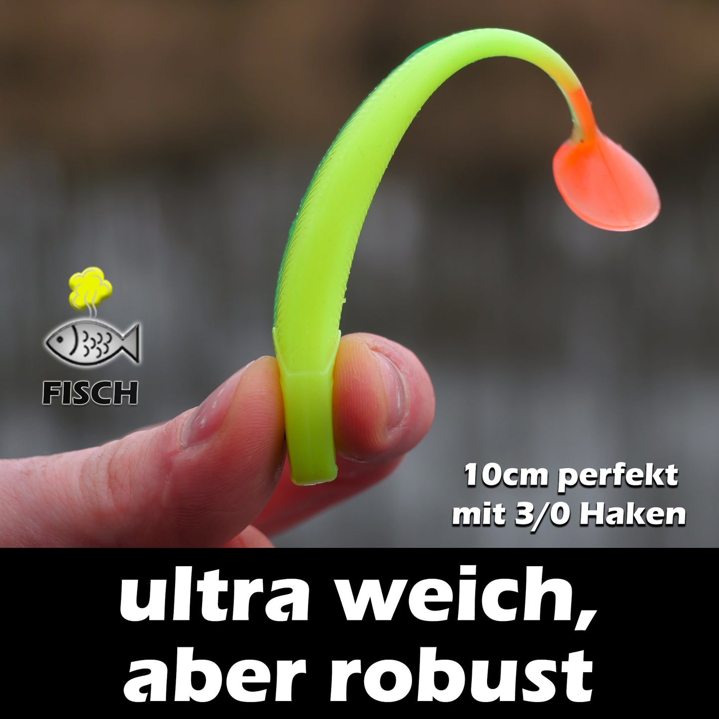 PX Zander Shad Gummifisch 10cm - verschiedene Farben
