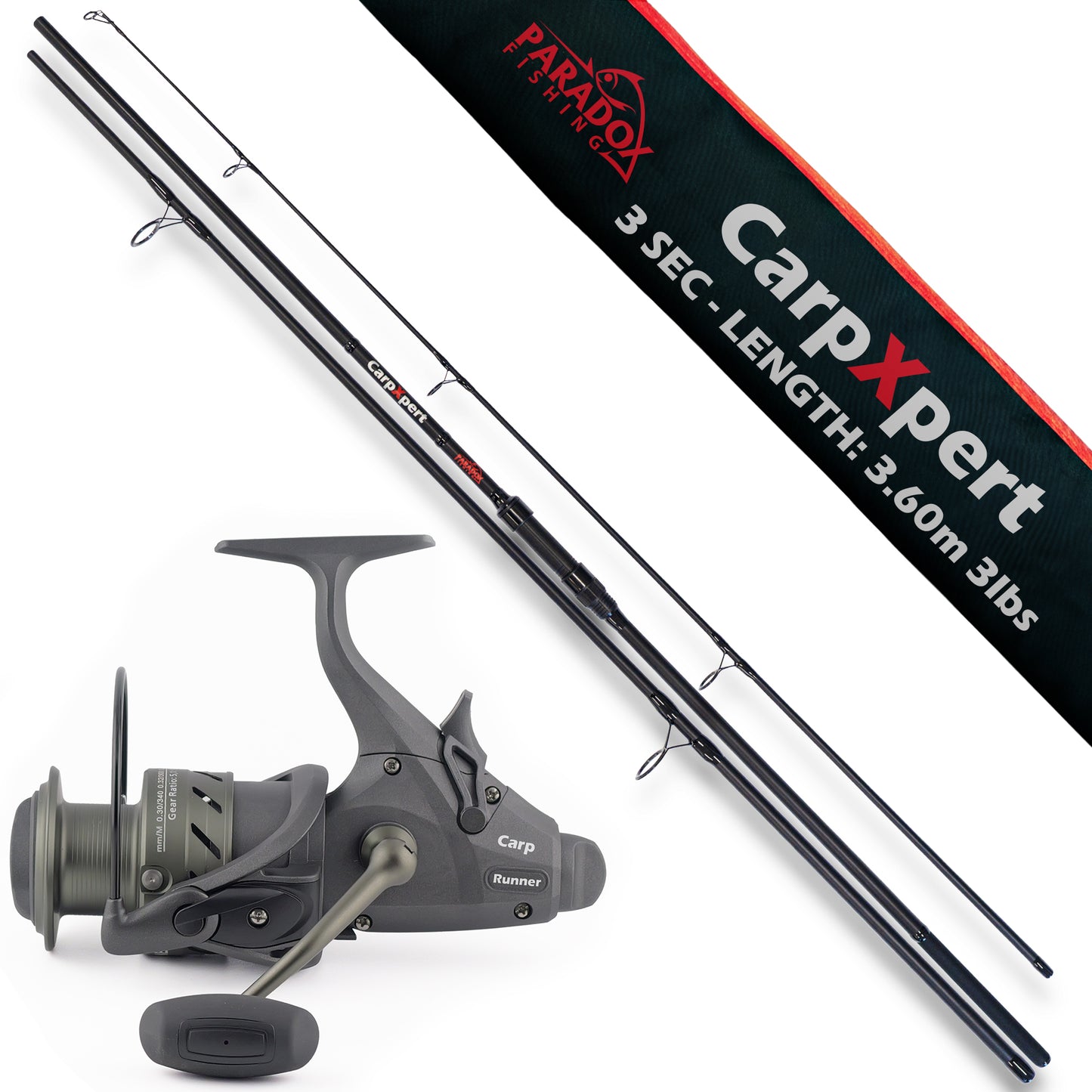 CarpXpert Karpfenrute 360 3lbs 3-Teilig