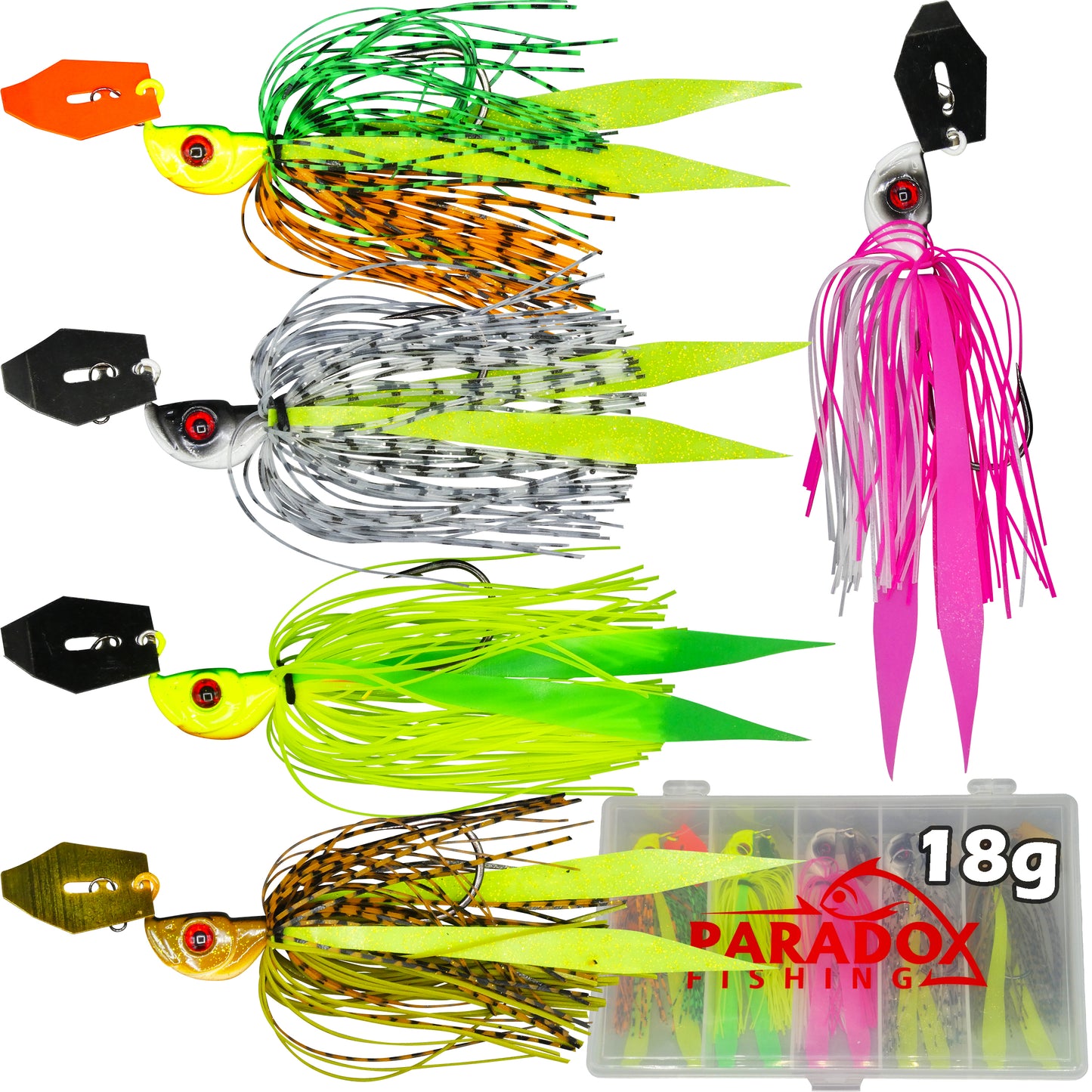 Chatterbait Set 18g 5 Stück