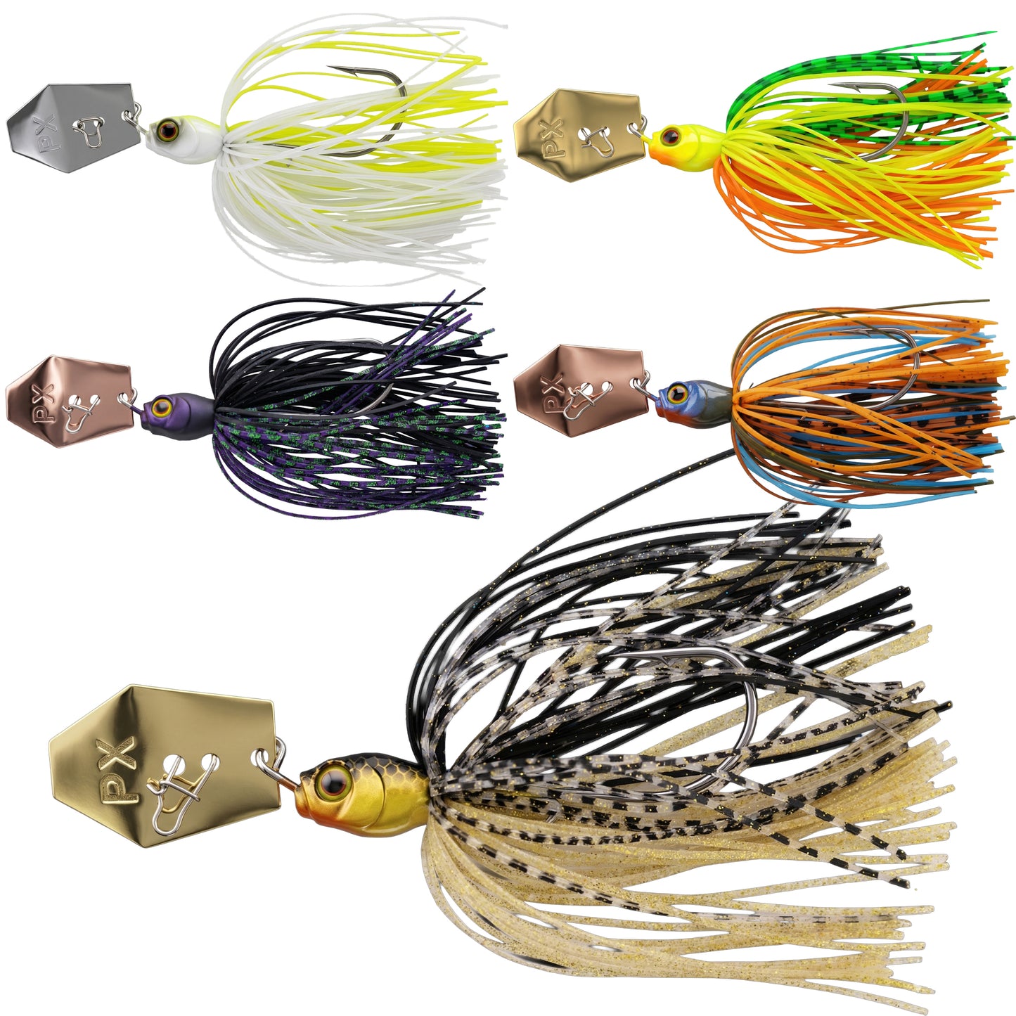 Vibra PX Chatterbait mit 3/0 Jighaken 12g und 18g
