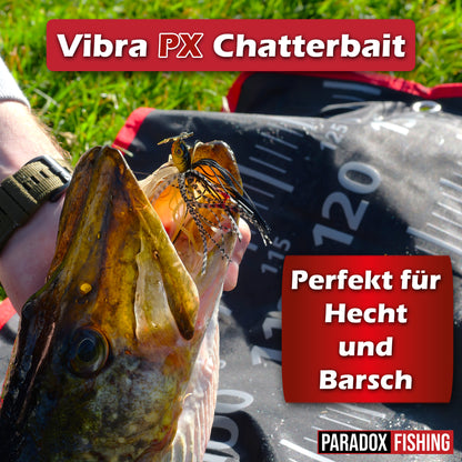 Vibra PX Chatterbait mit 3/0 Jighaken 12g und 18g