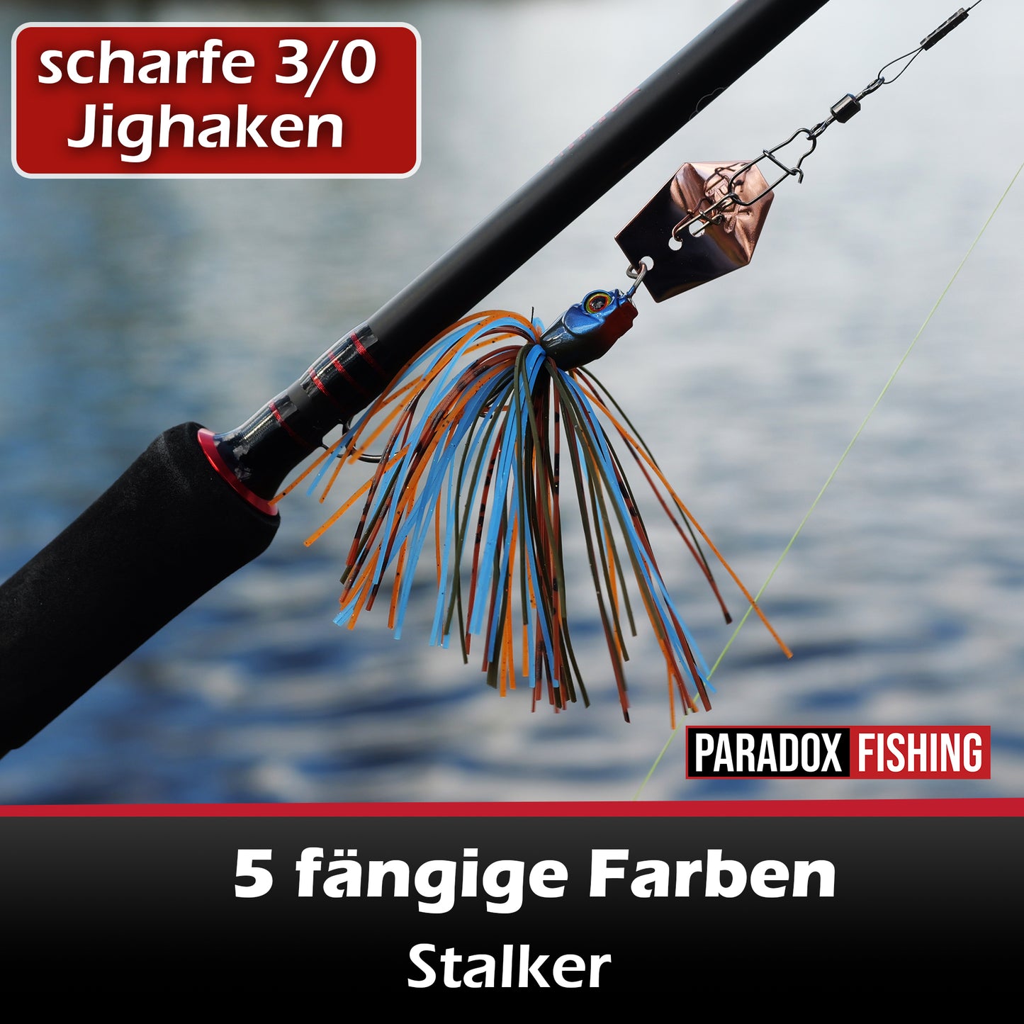 Vibra PX Chatterbait mit 3/0 Jighaken 12g und 18g