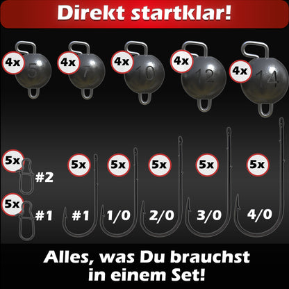 Cheburashka Blei Set 3g-14g / Cheburashka Komplett Set