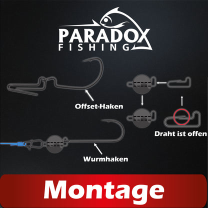 Offset Haken Set 45 Stück #2-3/0