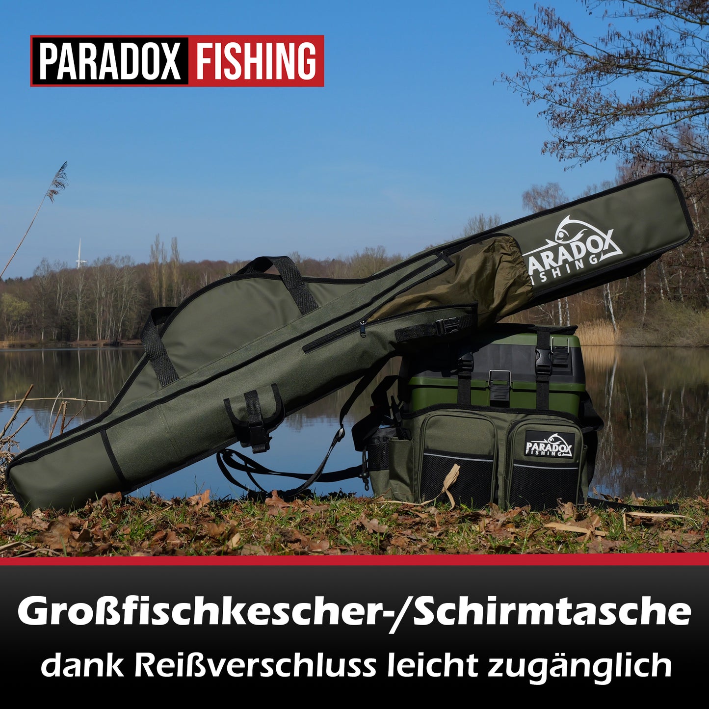 Rutentasche 3/4 Kammern 150cm/160cm/190cm Grün