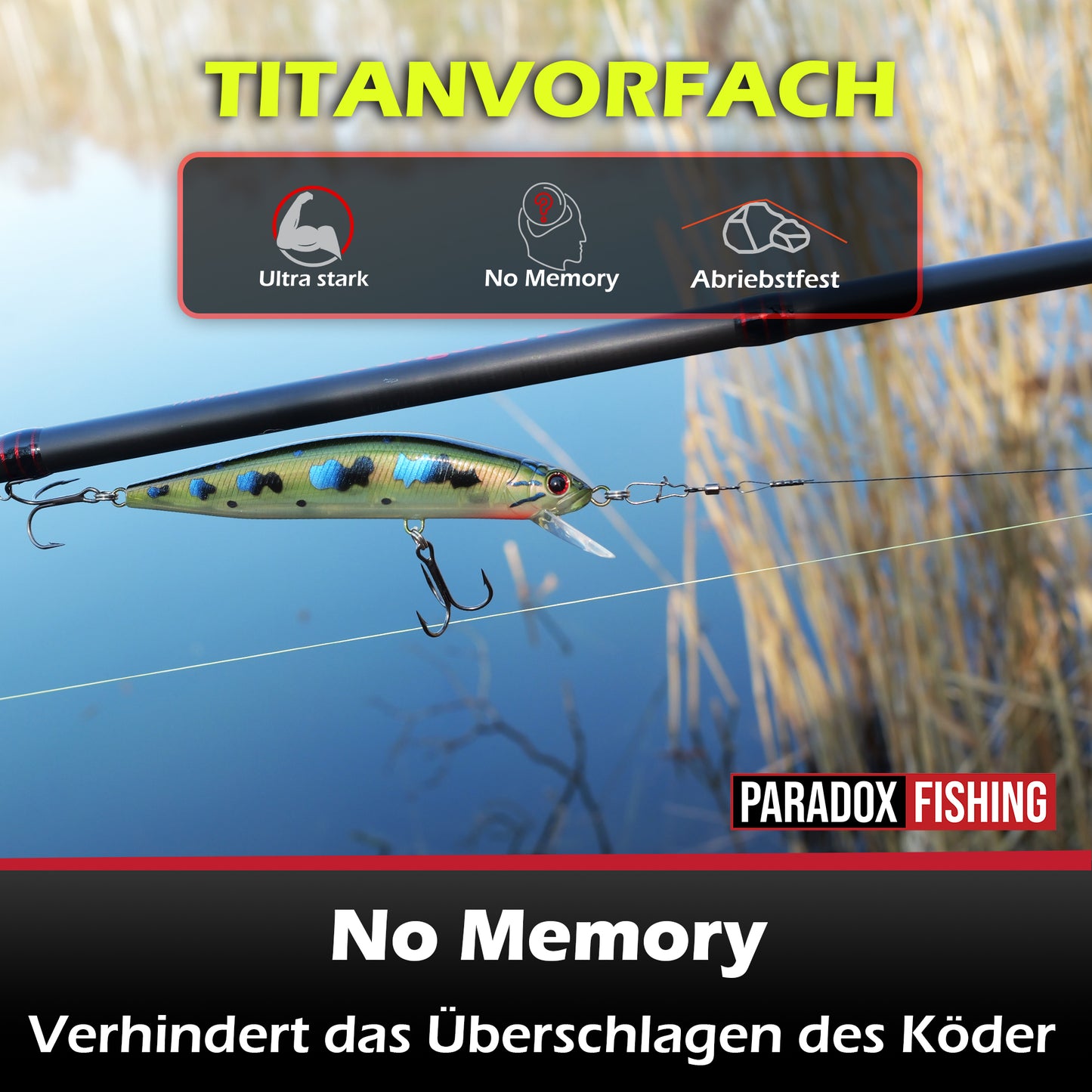Titanvorfächer 5er Set 25cm/40cm 8kg/12kg/20kg