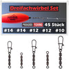 Dreifach Wirbel Set 45 Stück #10-#20