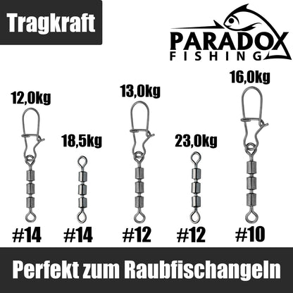 Dreifach Wirbel Set 45 Stück