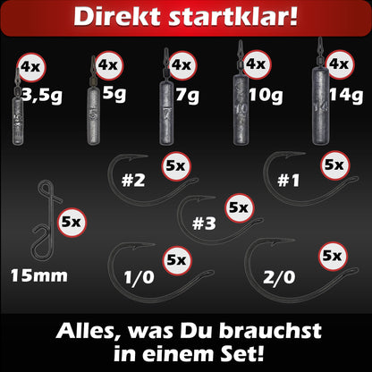 Drop Shot Blei 3,5g-14g / Dropshot Komplett Set