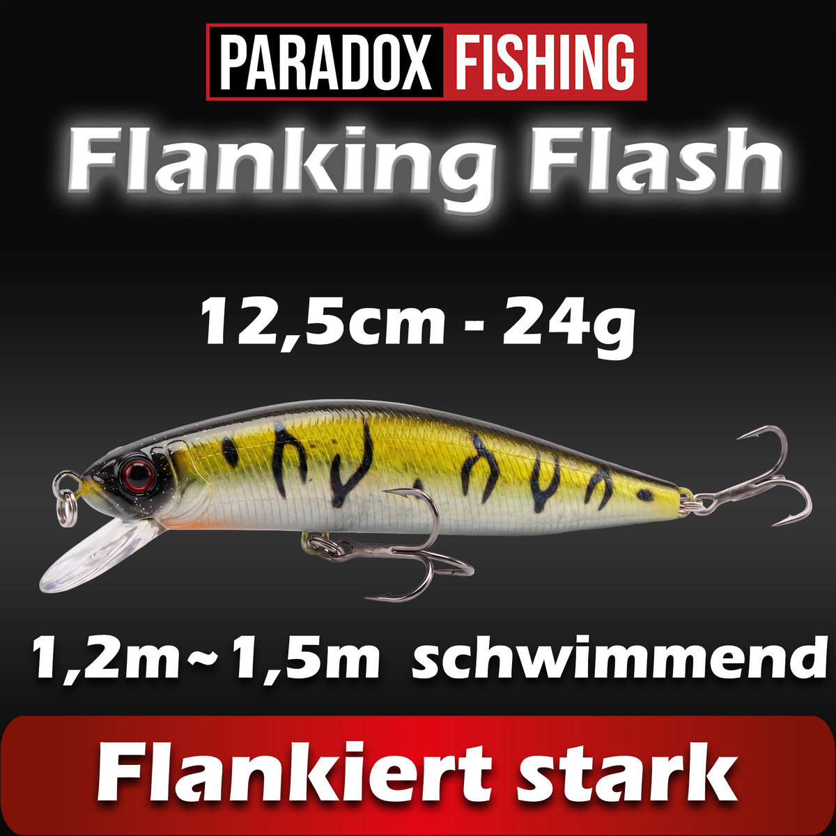 Flanking Flash Wobbler 12,5cm 24g schwimmend