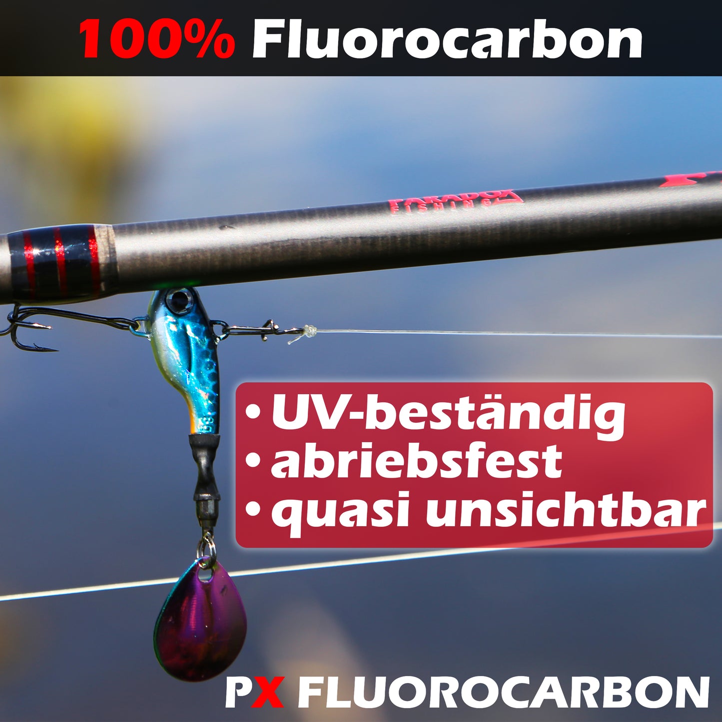 100% PX Fluorocarbon 30m 0,20mm/0,30mm/0,35mm/0,40mm 3,5kg-9,5kg