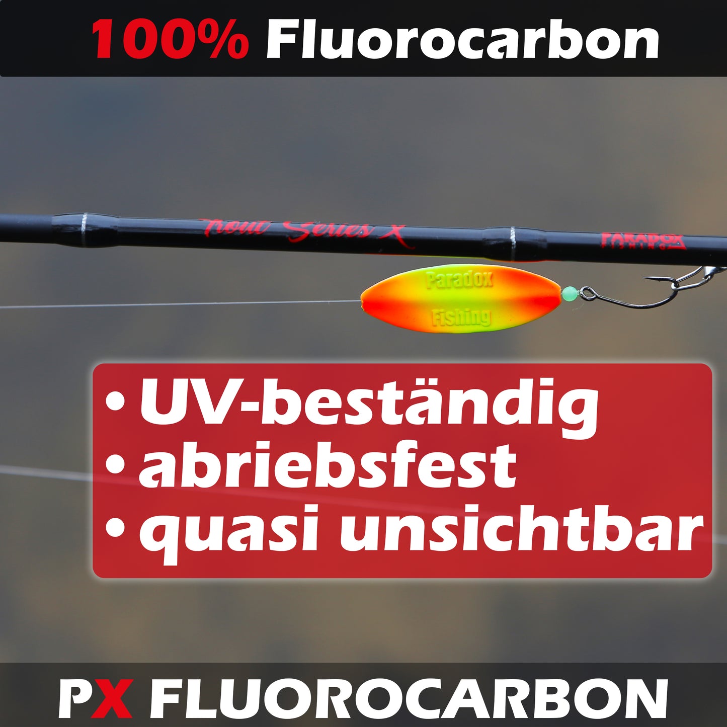 100% PX Fluorocarbon 30m 0,20mm/0,30mm/0,35mm/0,40mm 3,5kg-9,5kg