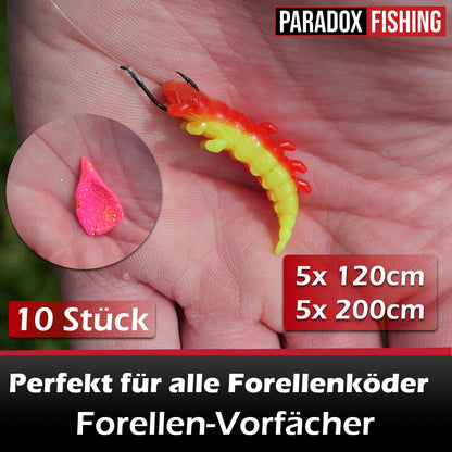 Forellen-Vorfächer 120 cm I 200 cm - 10 Stück