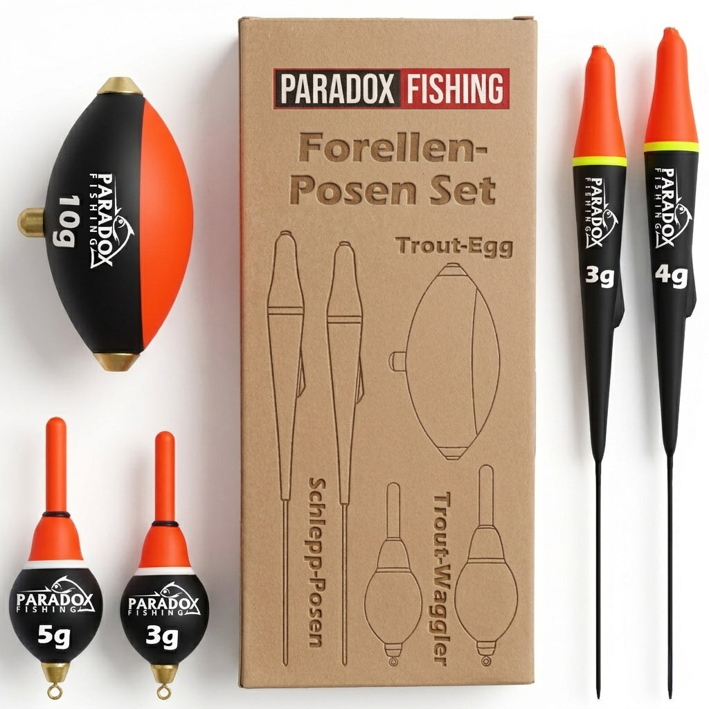 Forellen-Posen-Set 5x zum aktiven & passiven Forellenangeln